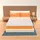 MiaSuite i sogni italiani Topper Memory Foam 90x200 - 3 cm, hoch, abnehmbar AloeVera