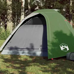 Campingzelt 4 Personen Grün 267x272x145 cm 185T Taft