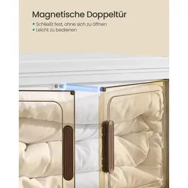 Songmics Organizer auf Rollen, 4 Ebenen, Boxen mit Deckel,