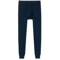 SCHIESSER Lange Unterhose Original Feinripp in Blau | Gr.: