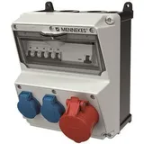 Mennekes Schuko-Steckdose 3-fach Blau