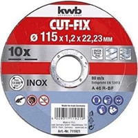 KWB CUT-FIX Trennscheiben Sparpack – 115 x 1,2 Flexscheiben-Set