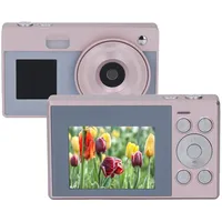Digitalkamera, FHD 1080P 48 MP Kinderkamera, Anti-Shake-Vlogging-Kamera mit 16-fachem Digitalzoom, Dual-Bildschirm, Integriertem Fülllicht, Kompakte Kleine Kamera für Kinder,