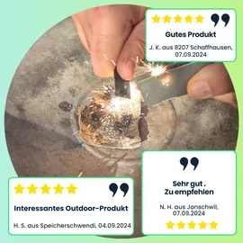 casativo-outdoor Magnesium Feueranzünder Schwarz