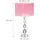 Relaxdays Tischlampe Kristall Rosa