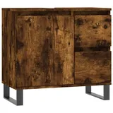 vidaXL Badschrank Räuchereiche 65x33x60 cm Holzwerkstoff