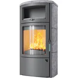 Kaminofen HARK 44 GT FlameKat 7 kW - Specksteinverkleidung - Korpus: titan