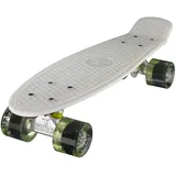 Ridge Skateboard Serie Mini Cruiser Board Komplett Fertig Montiert, Glow White/Clear Green, 55cm, 0786471336830