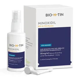 BIO-H-TIN Minoxidil 5% Lösung für Männer 3 x 60 ml