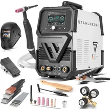 STAHLWERK Schutzgas-Schweißgerät AC/DC WIG 200 Puls Pro Touch Vollausstattung