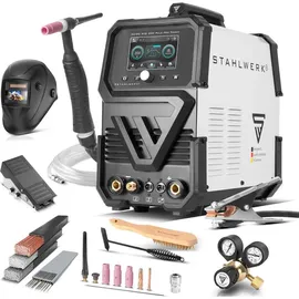 STAHLWERK Schutzgas-Schweißgerät AC/DC WIG 200 Puls Pro Touch Vollausstattung