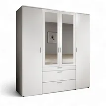 Stella Trading Drehtürenschrank VESALA 180 x 195 x 56 cm Weiß