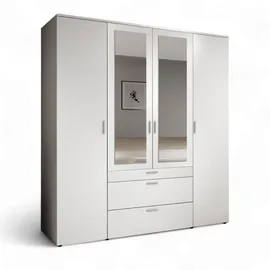Stella Trading Drehtürenschrank VESALA 180 x 195 x 56 cm Weiß