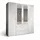 Stella Trading Drehtürenschrank VESALA 180 x 195 x 56 cm Weiß