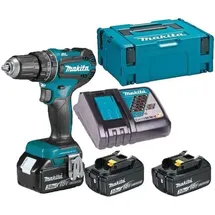 Makita DHP482RF3J inkl. 3 x 3,0 Ah + Ladegerät + Makpac