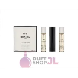 Chanel No. 5 Eau Premiere Eau de Parfum refillable 20 ml + Eau de Parfum Nachfüllung 2 x 20 ml Geschenkset