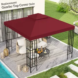 Outsunny Ersatzdach für Pavillon 3 x 3 m 180 g/m2 rot