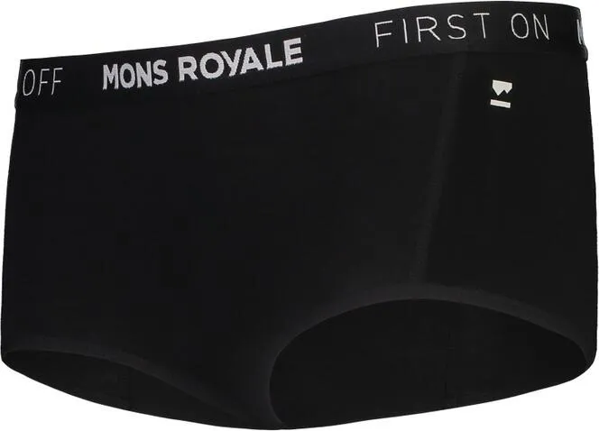 Mons Royale Womens Sylvia Merino Boyleg black M