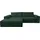 werk2 Eckcouch Polyester L-Form 262 cm Grün