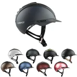 RL24 - Reithelm Mistrall-2 Edition von Casco inkl. Schutzbeutel | Reitkappe Damen, Herren, Kinder | optimal belüftet & sitzt ergonomisch perfekt | Reiterhelm Grau/Schwarz in Größe S-M (55-57cm)