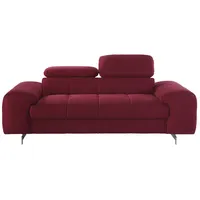 Cotta Couch Kunstleder 2-Sitzer Rot