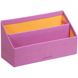 Rhodia Rhodiarama Briefständer aus Kunstleder, 25x10x14 cm - Flieder 318941C