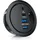 CSL Kabeldurchführung mit USB Hub 2x USB-A, 1x USB-C, Audioanschluss