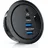 CSL Kabeldurchführung mit USB Hub 2x USB-A, 1x USB-C, Audioanschluss