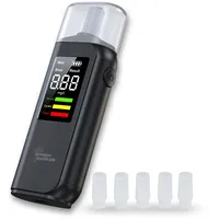Berührungsloser Alkoholtester mit LCD-Anzeige, LED-Farbskala und Akku