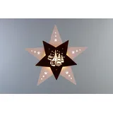 Weigla - Fensterbild Seiffener Kirche Höhe ca 29 cm NEU gelb