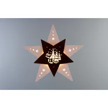 Weigla - Fensterbild Seiffener Kirche Höhe ca 29 cm NEU gelb