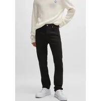 HUGO BOSS HUGO Blue Slim-fit-Jeans »Ash«, mit Stone-washed-Finish schwarz