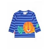 Toby Tiger Langarmshirt mit Löwen Applikation in blau | Gr.: 86