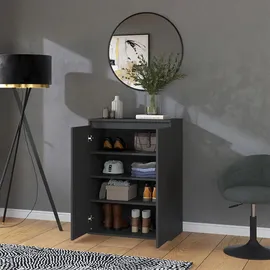 Vicco Kommode Claus Anthrazit, 74 x 99.6 cm mit 2 Türen