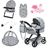 Bayer Kombi-Puppenwagen Xeo Deluxe, set grau