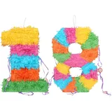 Fax Potato Pinata Set mit Stick & Blindfold - 18. Geburtstag/Jahrestag - Rainbow