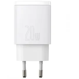 Baseus Compact Quick Charger USB USB-C 20W White