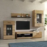 Forte Wohnwand SEIKOLA - braun