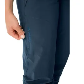 Vaude Farley Stretch Capri T-Zip III Hose Damen Blau 46