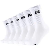 6er Pack SKECHERS Online Tennis Cushioned Sock 1000 - white 35-38