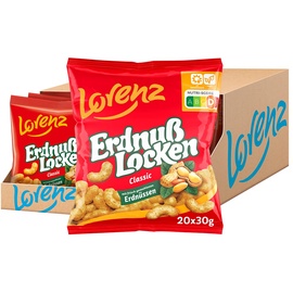 Lorenz Snack-World Lorenz Snack World Erdnußlocken Classic, 20er Pack (20 x 30 g)