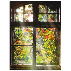 Wandbild ARTLAND "Altbau", braun (farbe bild(er): braun), B:60cm H:80cm, Bilder, als Alubild, Outdoorbild, Leinwandbild, Poster, Wandaufkleber