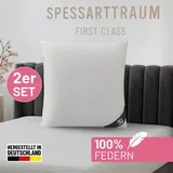 SPESSARTTRAUM Federkissen FIRST CLASS 80 x 80 cm Weiß