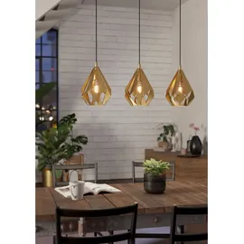 EGLO Carlton 3-flg. 60 W 30 cm rund gold