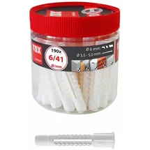TOX Allzweckdübel Deco 6 x 41 mm 190 Stück