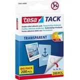 Tesa TACK doppelseitige Klebepads für max. 2,0 kg 1,0 x 1,0 cm, 200 Stück