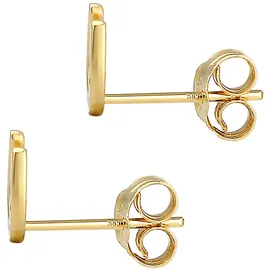 ELLI PREMIUM Ohrstecker Hufeisen Gelbgold 585 onesize
