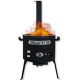 Grillpeter Utschak Asamat mit Abzugsrohr D40 cm Feuerofen für Kazan 10-16 Liter Uchag