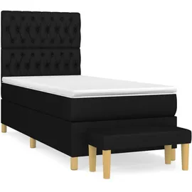 vidaXL Boxspringbett 100 x 200 cm Schwarz