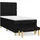 vidaXL Boxspringbett 100 x 200 cm Schwarz